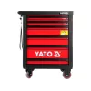 Yato YT-5530 7-laden werkplaatskar staal zwart/rood