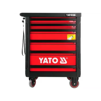 Yato YT-5530 7-laden werkplaatskar staal zwart/rood