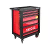 Yato YT-5530 7-laden werkplaatskar staal zwart/rood