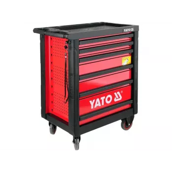 Yato YT-5530 7-laden werkplaatskar staal zwart/rood