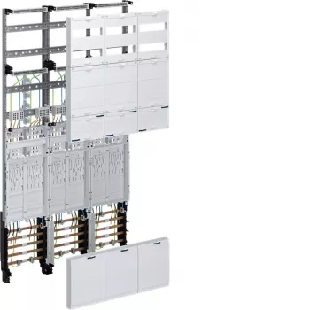 Hager univers Z compleet meterveld ZL5EL26, 1350 mm, 6 eHZ-plaatsen, 3-veld, voorbedraad