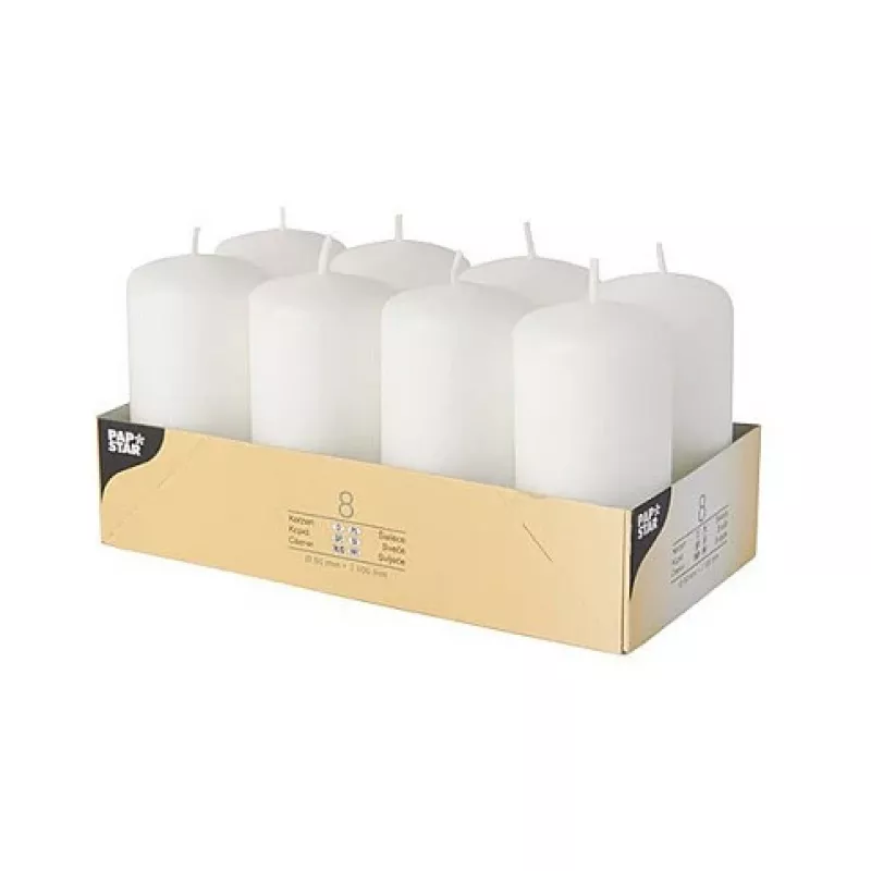 PAPSTAR stompkaars 10 cm wit
