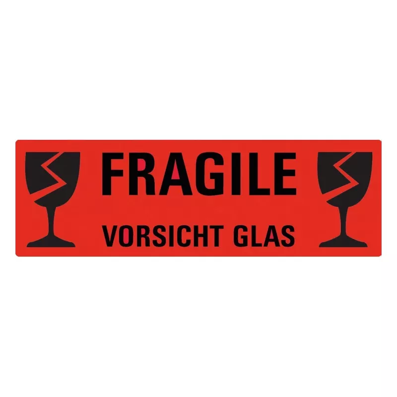 AVERY Zweckform waarschuwingsetiketten 119 x 38 mm, rood/wit, 100 etiketten