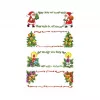 AVERY Zweckform Kerststickers, opdracht, meerkleurig, papier (52362)