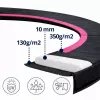 LEAN SPORT veerafdekking voor Sport Max 10ft trampoline zwart-roze