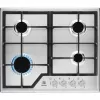 Electrolux KGS6426SX 4-pits gaskookplaat met wokbrander, roestvrijstaal