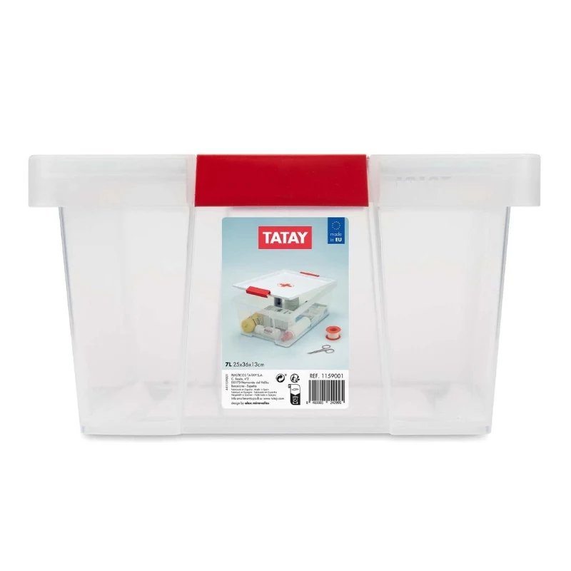 TATAY dispenser 7L glazen drankdispenser met metalen standaard