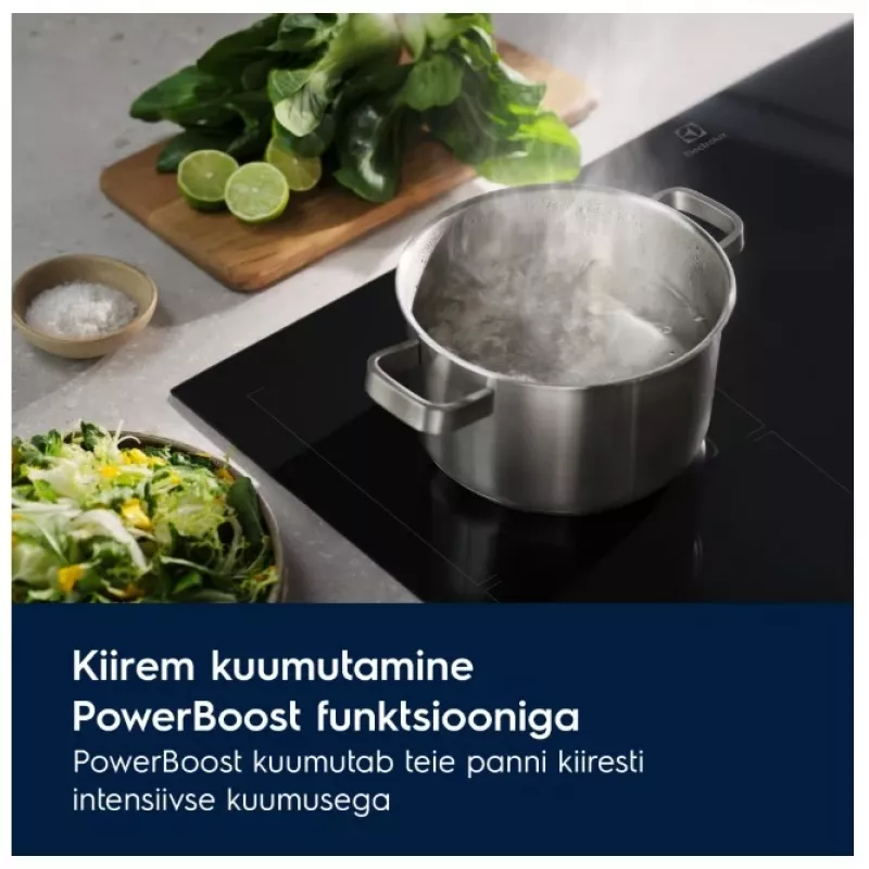 Electrolux LIT60336C 60cm inductiekookplaat met 3 kookzones, zwart