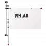 MAUL planhouderrail 132 cm wandmontage zilver