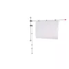 MAUL planhouderrail 132 cm wandmontage zilver