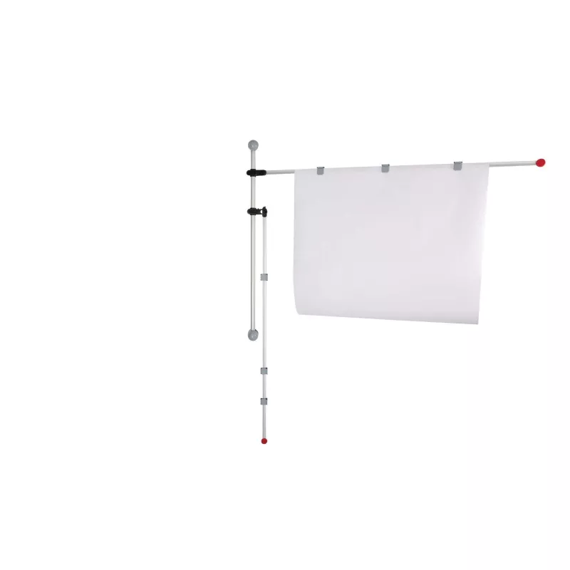 MAUL planhouderrail 132 cm wandmontage zilver