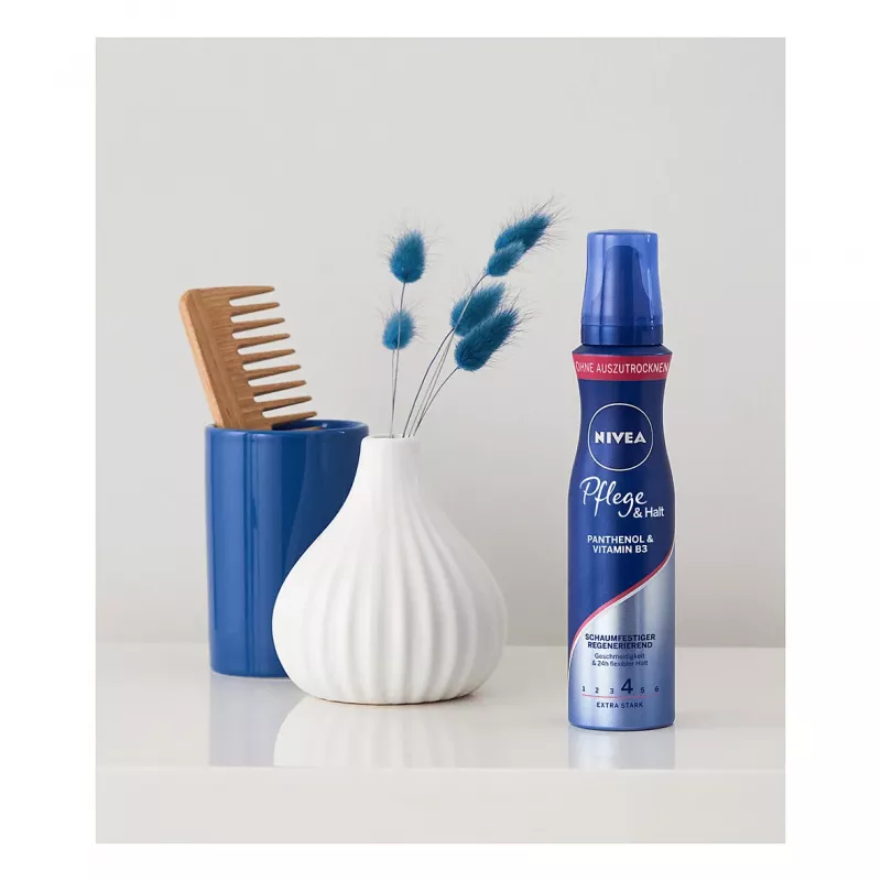 NIVEA Care & Hold styling mousse 150 ml – sterke hold, volume & verzorging