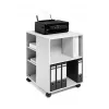 DURABLE multifunctionele wagen 74/59 open 528x737x592 mm lichtgrijs