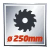 Einhell TC-MS 2513 L afkort- en trekzaag, 1600 W, 250 mm zaagblad, lasergeleiding, rood