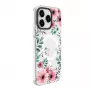 Evelatus Apple iPhone 15 Pro Max PC+TPU hoesje met MagSafe - transparant bloemenpatroon