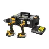 DEWALT 18V XR DCD800 DCF850 dubbelset met 2x 1,7Ah Powerstack accu's