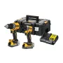 DEWALT 18V XR DCD800 DCF850 dubbelset met 2x 1,7Ah Powerstack accu's