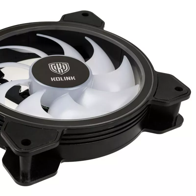 Kolink Umbra HDB ARGB LED PWM 120mm ventilator - zwart/wit