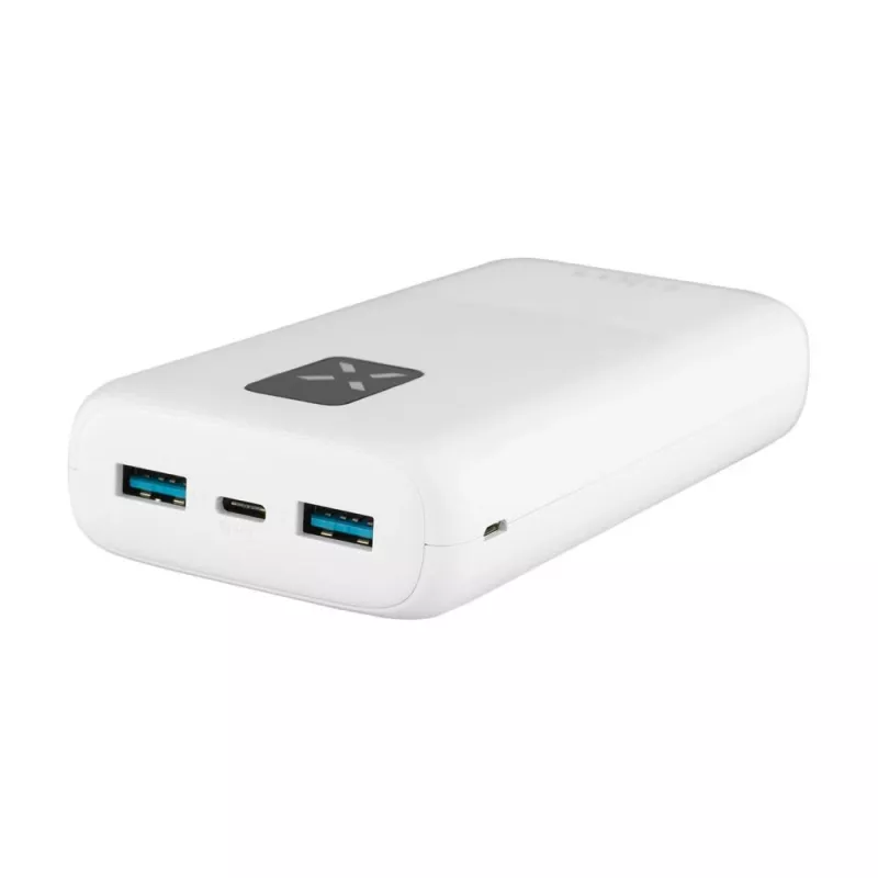 Fixed Zen 20 Powerbank 20000 mAh met LCD-display en PD 20W uitgang - wit FIXZEN-20-WH