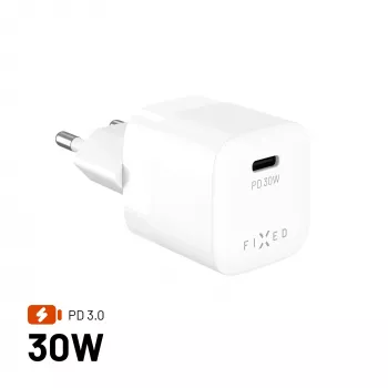 Fixed Mini USB-C GaN oplader 30W - zwart