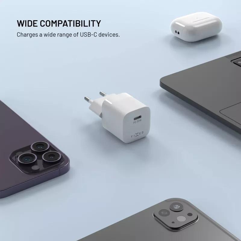 Fixed Mini USB-C GaN oplader 30W - zwart