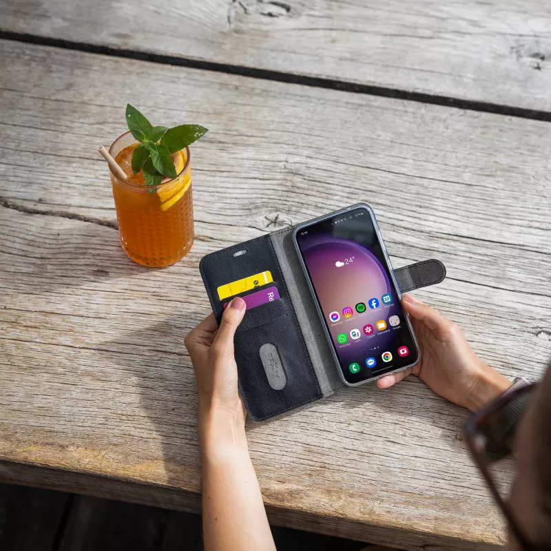 FIXED Opus Boekhoesje voor Honor Magic 8 Lite 5G, zwart FIXOP3-1638-BK