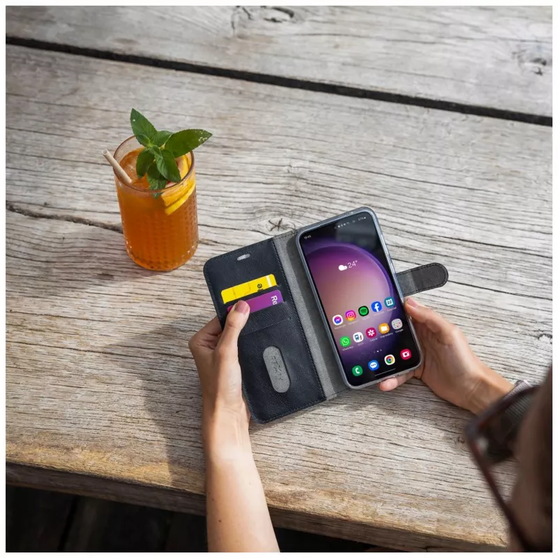 Fixed Opus Book Case voor Xiaomi Redmi Note 15 Pro 5G - leer, zwart