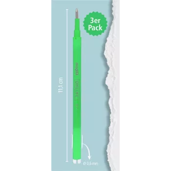 ONLINE magiXX gelpen-navulling groen 0,7 mm 3 stuks (40165/3)