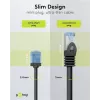 Goobay ultraflexibele CAT 6A Slim U/UTP patchkabel, zwart, 0,25 m, extra korte snagless-aansluitingen 74233