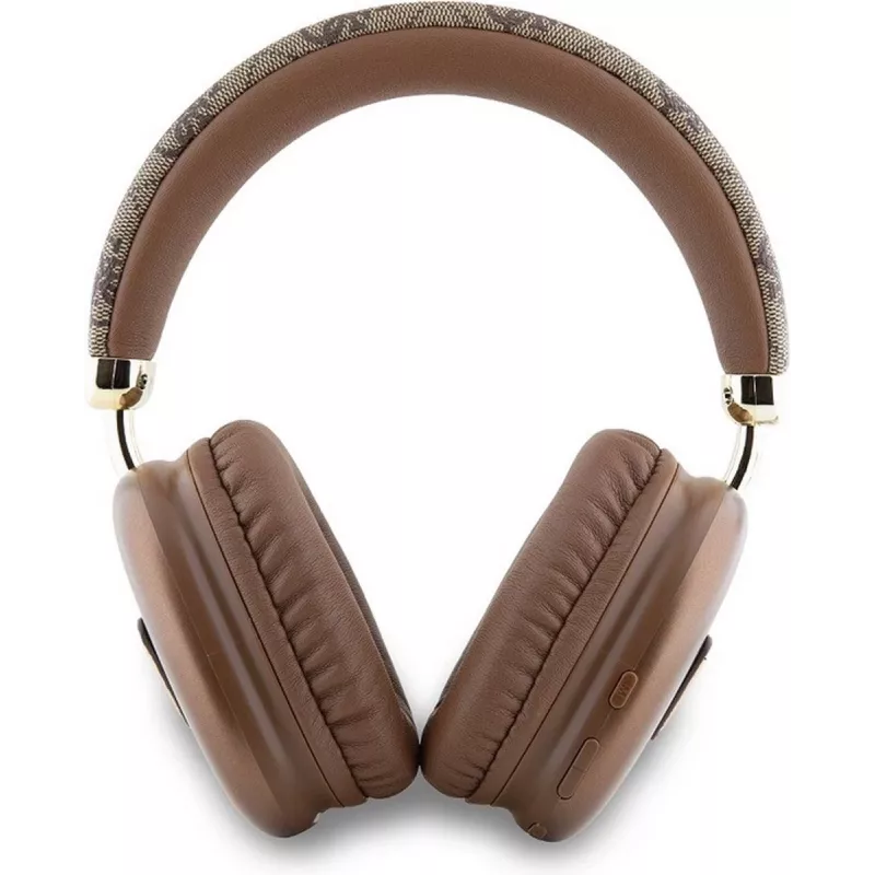 GUESS Bluetooth 5.3 over-ear-koptelefoon met 4G Triangle-logo, bruin
