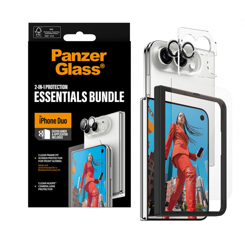 PanzerGlass 2-in-1 Essentials bundel voor iPhone 15 Pro Max