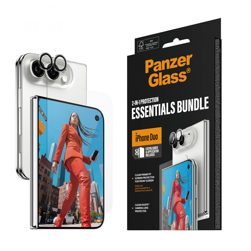 PanzerGlass 2-in-1 Essentials bundel voor iPhone 15 Pro Max