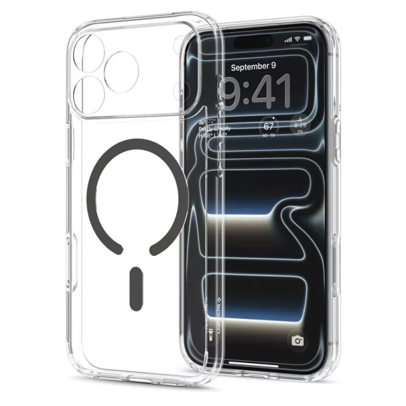 SPIGEN Ultra Hybrid MagSafe iPhone 17 Pro / 18 Pro transparant/graphiet