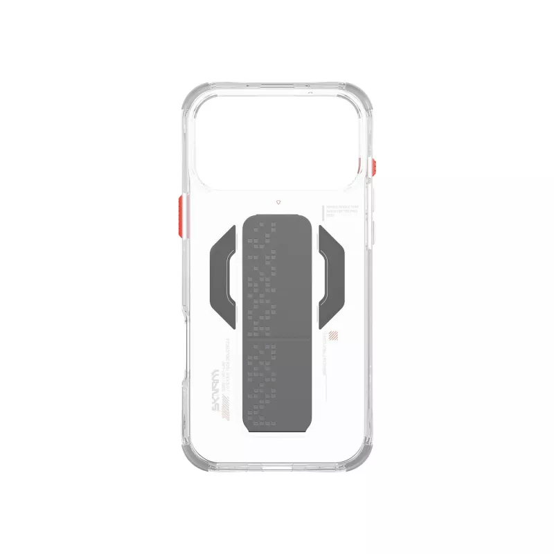 Skinarma Haxa magnetisch opladen + grip stand transparant hoesje voor iPhone 17 Pro