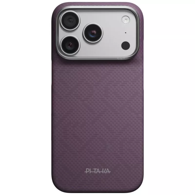 PITAKA Edge Case PTKWeaving-Charoite MagSafe-hoesje voor iPhone 18 Pro / 17 Pro, Charoite Purple