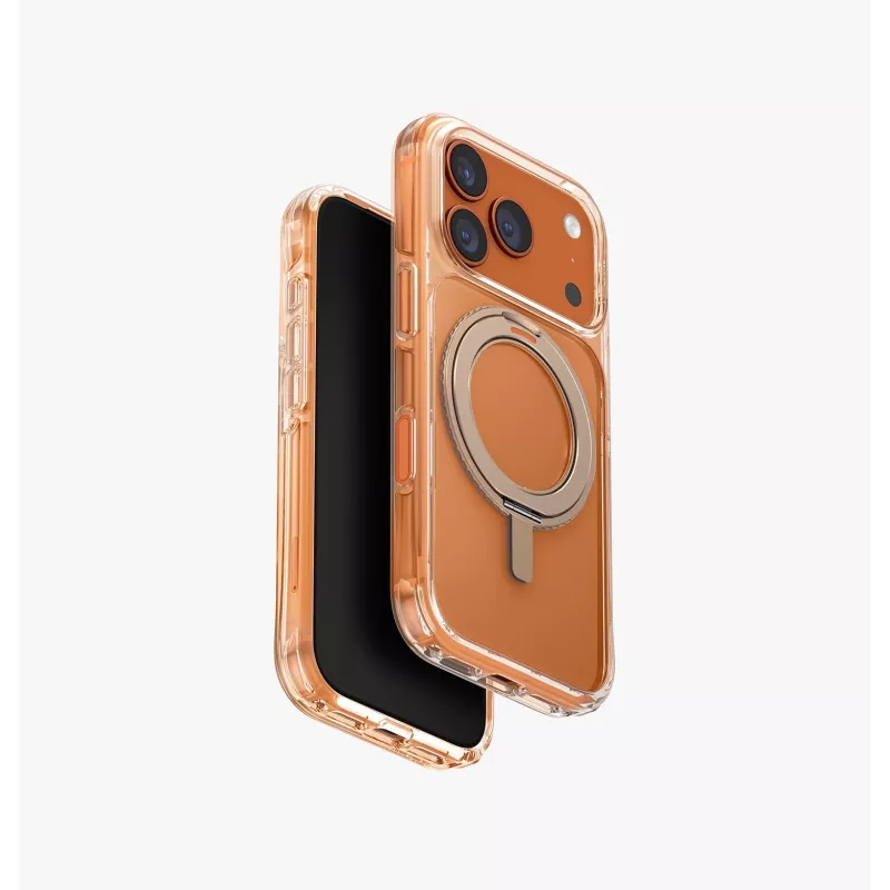 UNIQ Swivix hoes voor iPhone 17 Pro met 360° draaibare kickstand, transparant
