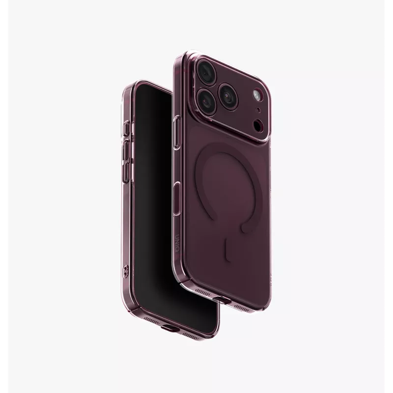 UNIQ Hybrid hoes voor iPhone 18 Pro / 17 Pro met Magclick Charging Airsuit transparant