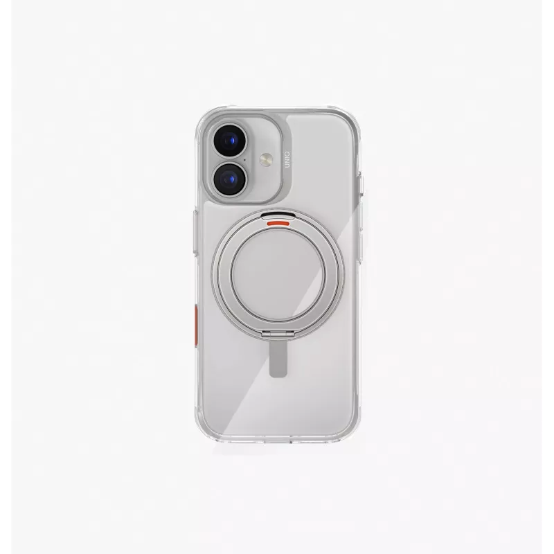 UNIQ Swivix hoes voor iPhone 17 met 360° draaibare kickstand, transparant