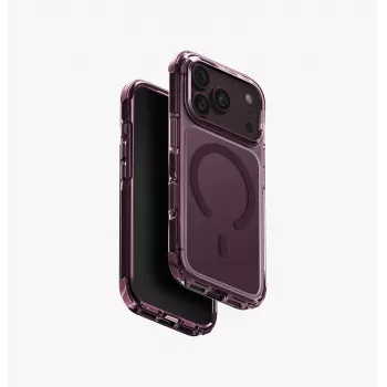 UNIQ Combat Magclick oplaadhoes voor iPhone 18 Pro / 17 Pro – bordeauxrood