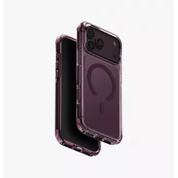 UNIQ Combat MagClick oplaadhoes voor iPhone 18 Pro Max / 17 Pro Max – bordeauxrood