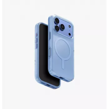 UNIQ Clario Magclick oplaadhoes voor iPhone 18 Pro / 17 Pro, blauw