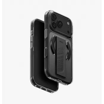 UNIQ Heldro Air hoes voor iPhone 18 Pro / 17 Pro MagClick-laden Tinted Smoke
