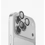 UNIQ Optix Aluguard (DX2) camera-objectiefbescherming voor iPhone 18 Pro / 18 Pro Max – zilver met applicator
