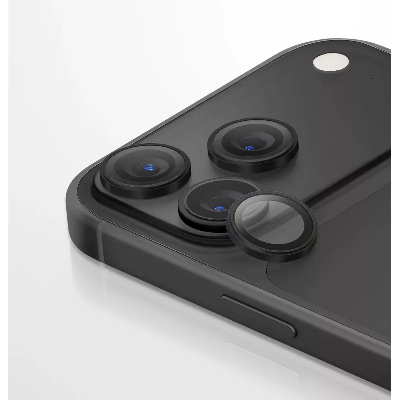 UNIQ Optix Aluguard (DX2) camera-objectiefbescherming voor iPhone 18 Pro / iPhone 18 Pro Max – iridescent met applicator