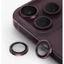 UNIQ Optix Prime camera-objectiefbescherming voor iPhone 18 Pro / iPhone 18 Pro Max – bordeauxrood met applicator