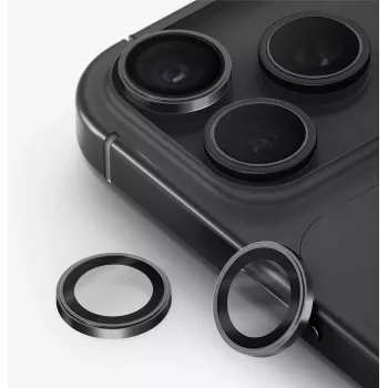 UNIQ Optix Prime camera-objectiefbescherming voor iPhone 18 Pro / iPhone 18 Pro Max – bordeauxrood met applicator