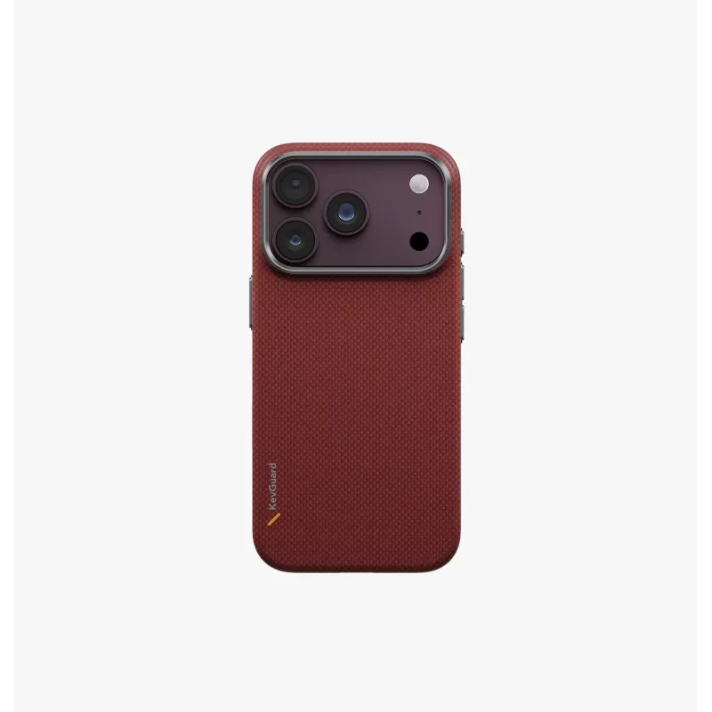 UNIQ Keva Edge MagClick oplaadhoes voor iPhone 18 Pro / 17 Pro - rood