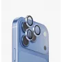 UNIQ Optix Aluguard (DX2) camera-objectiefbescherming voor iPhone 18 Pro / iPhone 18 Pro Max – blauw met applicator