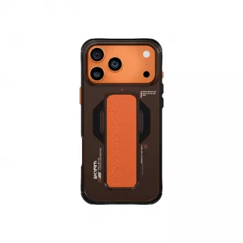SKINARMA Haxa hoes voor iPhone 17 Pro met magnetisch opladen en grip-stand, grafiet