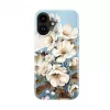 Evelatus Apple iPhone 16 Slim Shell met MagSafe – Custom Print Flower Blue